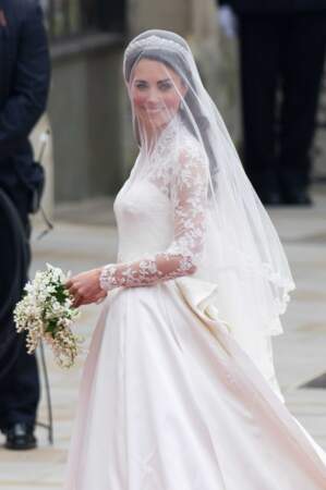 La belle Kate Middleton le jour de son mariage. 