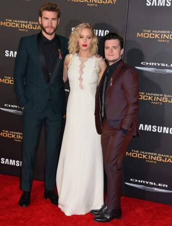 Jennifer Lawrence, Liam Hemsworth et Josh Hutcherson