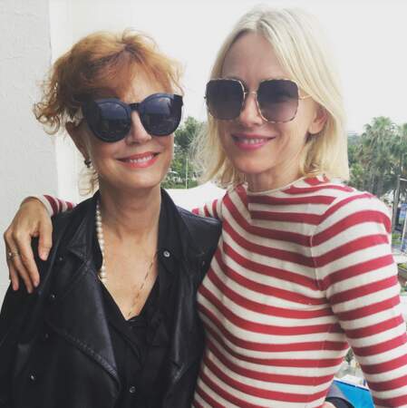 Susan Sarandon et Naomi Watts, égéries L'Oréal, visiblement heureuses de se retrouver