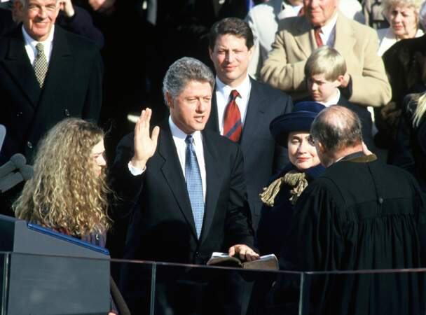 1993 : Jour de l'investiture de Bill, 42è président des États Unis. Ça y est, elle est First Lady !