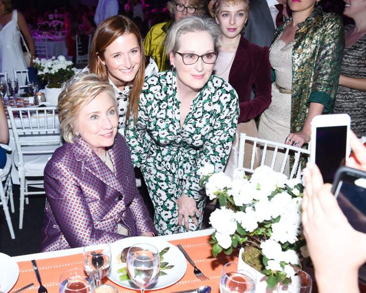 Meryl Streep, sa fille Grace Gummer et Hillary Clinton, complices