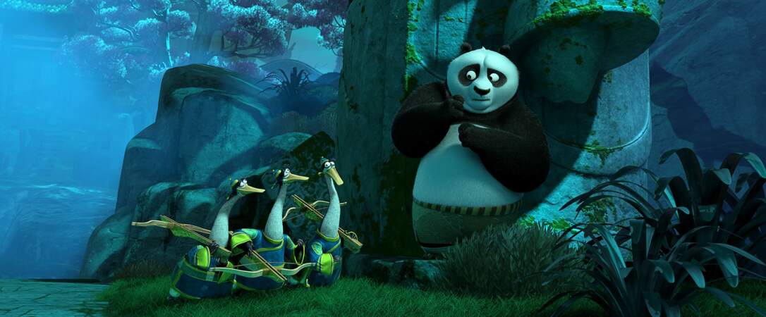 Po et ses amies les oies dans Kung-Fu Panda 3 (30/03)
