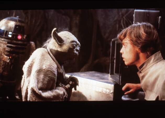 Yoda et le jeune padawan Luke Skywalker