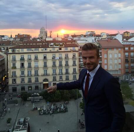 David Beckham, lui, était de passage à Madrid.