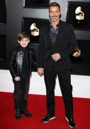 Ricky Martin et son fils 