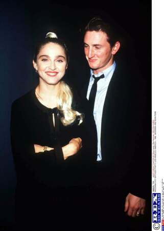 Sean Penn et son ex-femme Madonna beaux et jeunes en 1989. Quel couple !