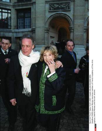 Jeanne Moreau et Jérôme en 2001