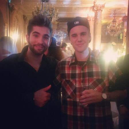 Kendji Girac et Justin Bieber à l'after des NRJ Music Awards 2015