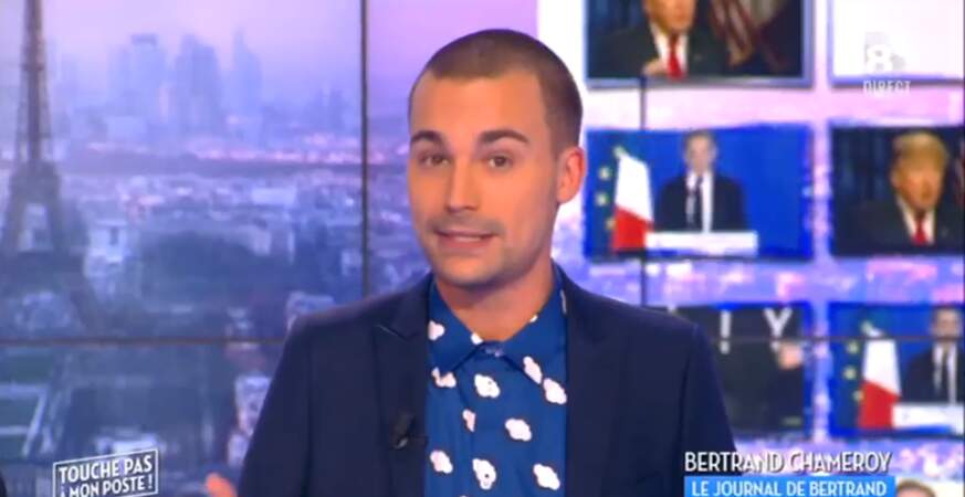 Drôle, la chemise "nuages" de Bertrand Chameroy…