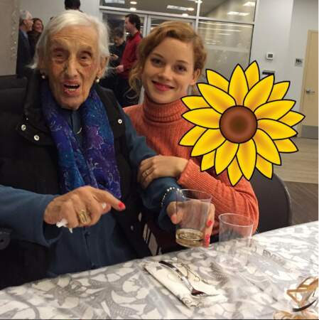 Avec sa grand-mère… centenaire !