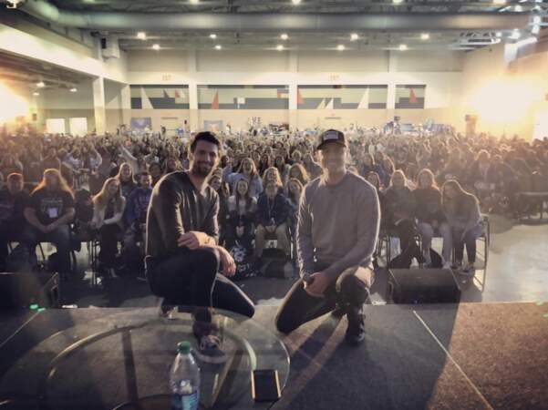 James Lafferty (Nathan) et Stephen Colletti (Chase) étaient très heureux de retrouver leurs fans