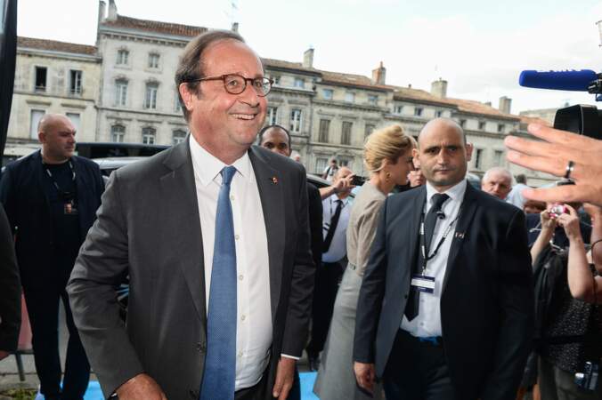 François Hollande tout sourire hier à Angoulême