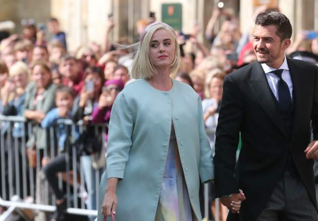 Comme de nombreuses autres stars, Katy Perry et Orlando Bloom assistaient au mariage d'Ellie Goulding ce 31 août 