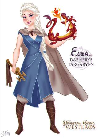 Elsa (La Reine des neiges) en Daenerys Targaryen