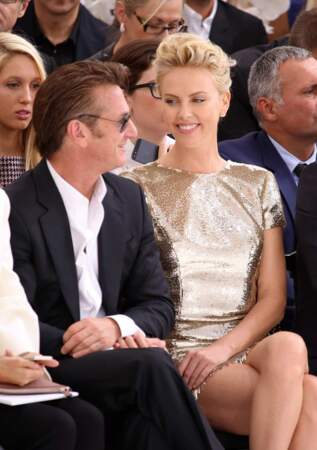 La charmante Charlize Theron et son compagnon Sean Penn. Un couple brillant !  