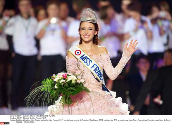 Miss France 2012 : Delphine Wespiser (Miss Alsace)