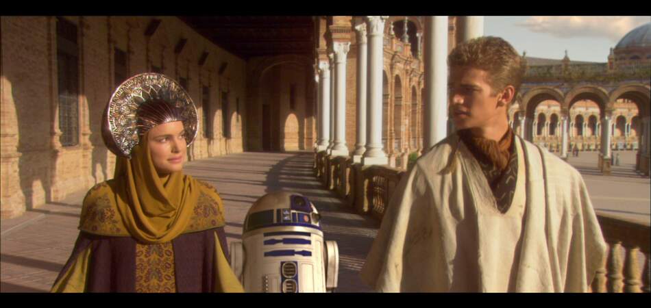 Padmé et Anakin dans L'Attaque des clones (2002)