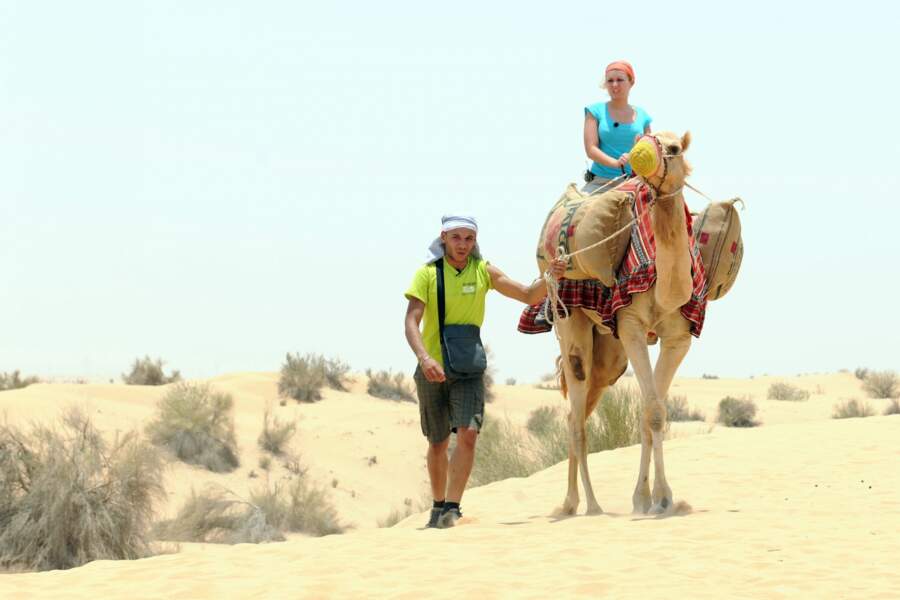 A Dubaï, les candidats vont s'essayer à la balade en chameau dans le désert...