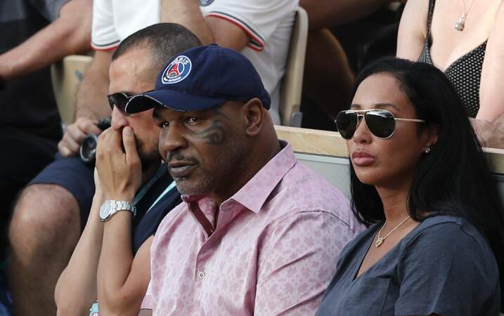 … et surtout Mike Tyson, qui a assisté au match opposant Serena Williams à Julia Georges 