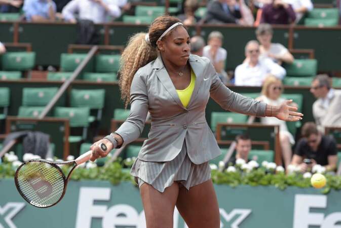 Peut-être n'est-elle pas très fan de la tenue de Serena Williams ? (Ceci dit nous non plus...) 