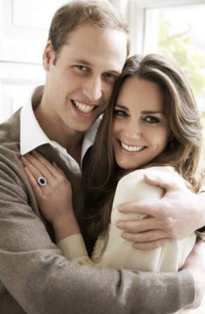 La photo officielle des fiançailles du Prince William et de Kate Middleton en novembre 2010.
