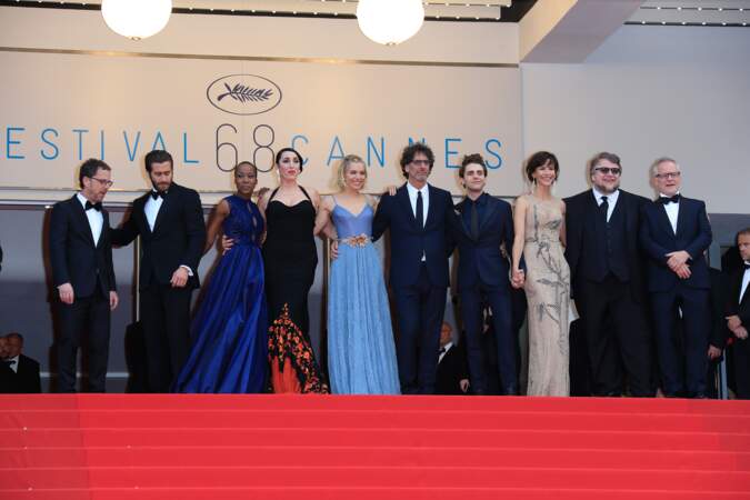 Le jury du 68e Festival de Cannes réunit pour la cérémonie de clôture