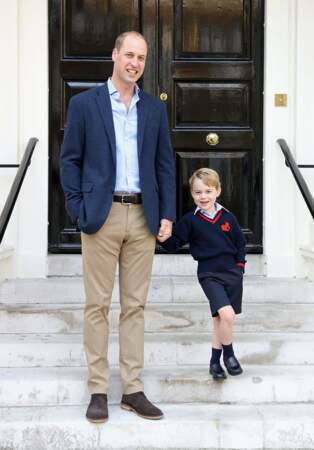 Premier jour d'école pour le prince George, le 7 septembre 2017