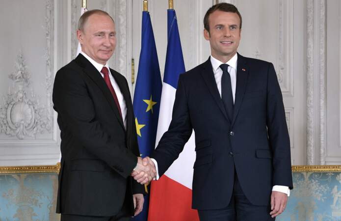 Le 29 mai 2017, il rencontrait déjà Vladimir Poutine, à Versailles. 