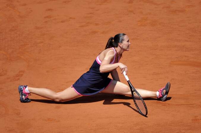 Jelena Jankovic s'est-elle trompée de sport ? La gym, c'est pas à Roland-Garros Jelena !