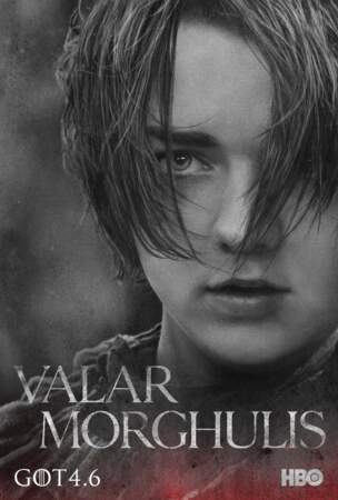 Maisie Williams incarne Arya Stark, cadette de Ned