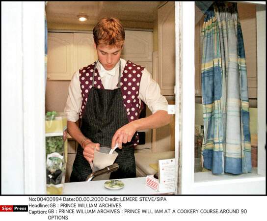 Le prince William prend des cours de cuisine