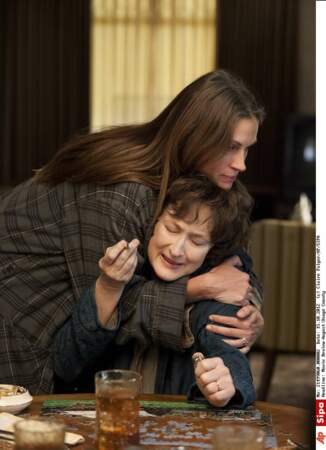 Amour-haine avec sa "mère" Meryl Streep dans Un été à Osage county (2014)