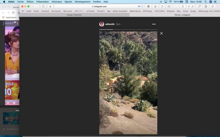 Will Smith a montré sa maison entourée d'arbres dans plusieurs stories Instagram