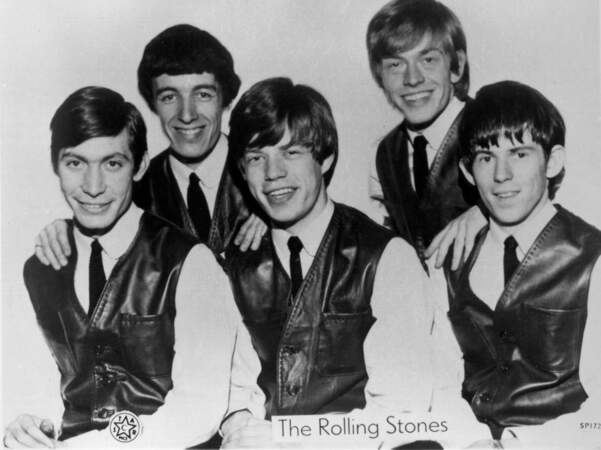 Charlie Watts, Bill Wyman, Mick Jagger, Brian Jones, Keith Richards des Rolling Stones en 1962