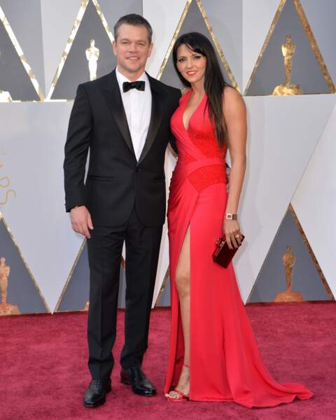 Matt Damon et sa femme Luciana Barroso