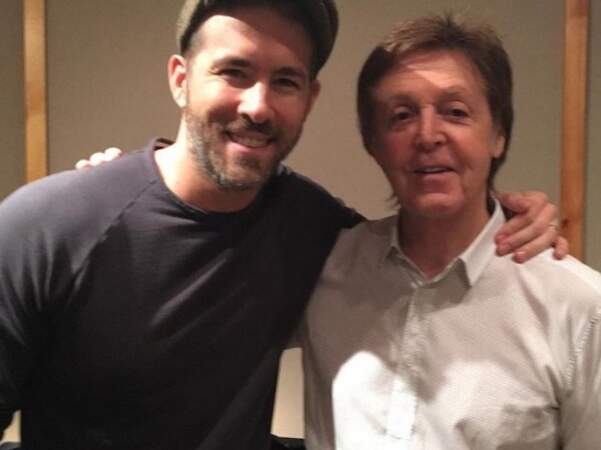 Ryan Reynolds était super heureux de rencontrer Paul McCartney. 
