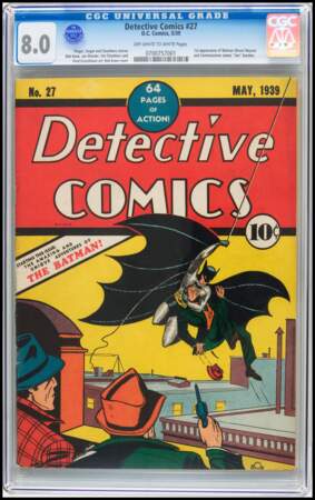 En 1939, le super-héros avait fait sa première apparition dans le magazine "Detective Comics"