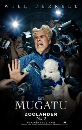 Le grand méchant Mugatu (Will Ferrell) ne sort jamais sans son fidèle caniche