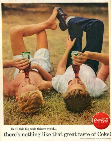 Affiche Coca Cola de 1956 - Cool attitude