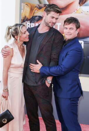 Chris Hemsworth, sa femme Elsa Pataky, et son frère Luke Hemsworth