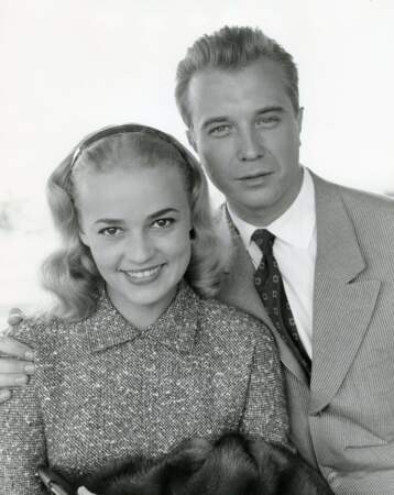 Jeanne Moreau et Philippe Lemaire en 1956