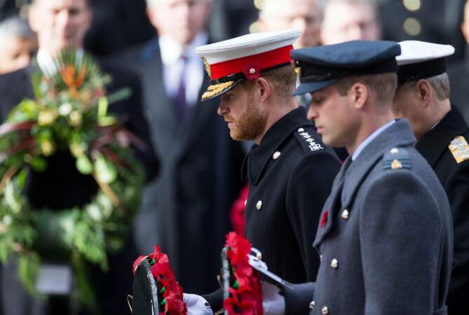 Le prince Harry et le prince William rendent hommage aux soldats tombés durant la Grande Guerre