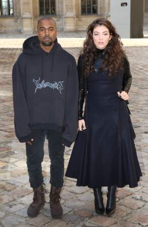 Kanye West a retrouvé la chanteuse Lorde au défilé Dior