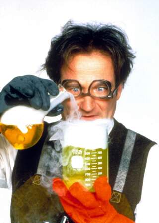 Robin Williams en professeur fou dans Flubber en 1998