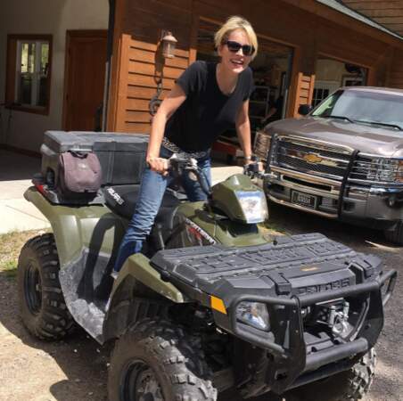 Tout roule pour Sharon Stone, toujours en vacances dans le Montana.