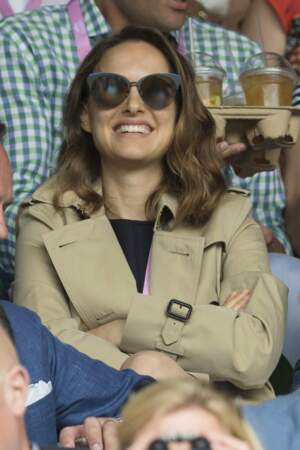 La ravissante Natalie Portman a illuminé le tournoi de son sourire rayonnant