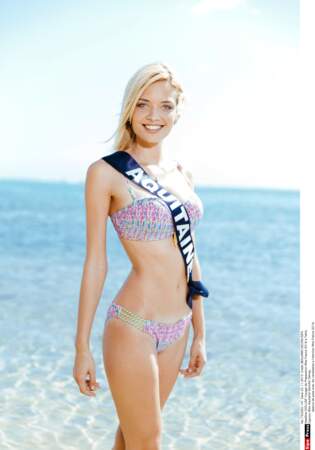 Miss Aquitaine, Gennifer Demay lors de la séance photo en maillot de bain