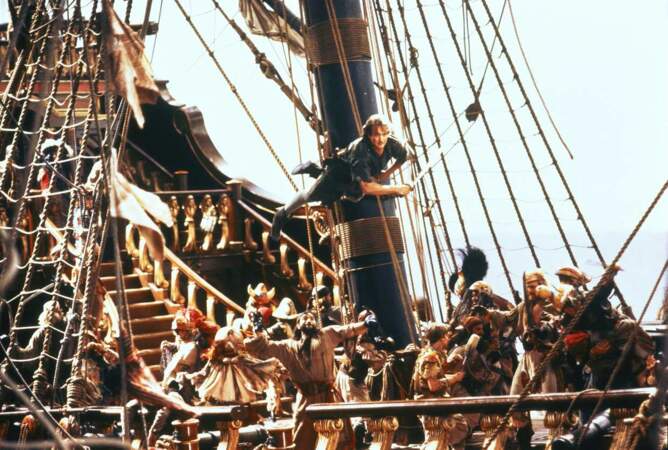 Robin Williams dans Hook ou la Revanche du capitaine Crochet en 1991
