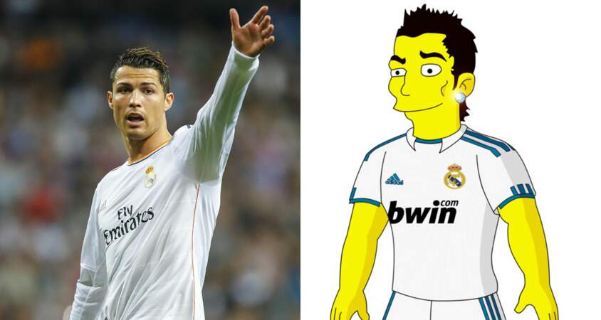 Cristiano Ronaldo, le joueur du Real Madrid a eu aussi droit à son personnage