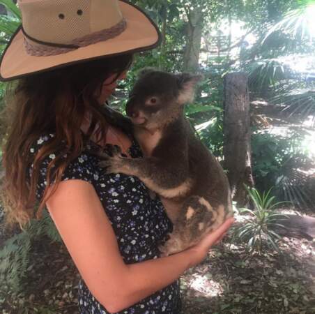 Lou Doillon a rencontré un koala.
